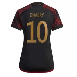 Lacne Ženy Futbalové dres Nemecko Serge Gnabry #10 MS 2022 Krátky Rukáv - Preč